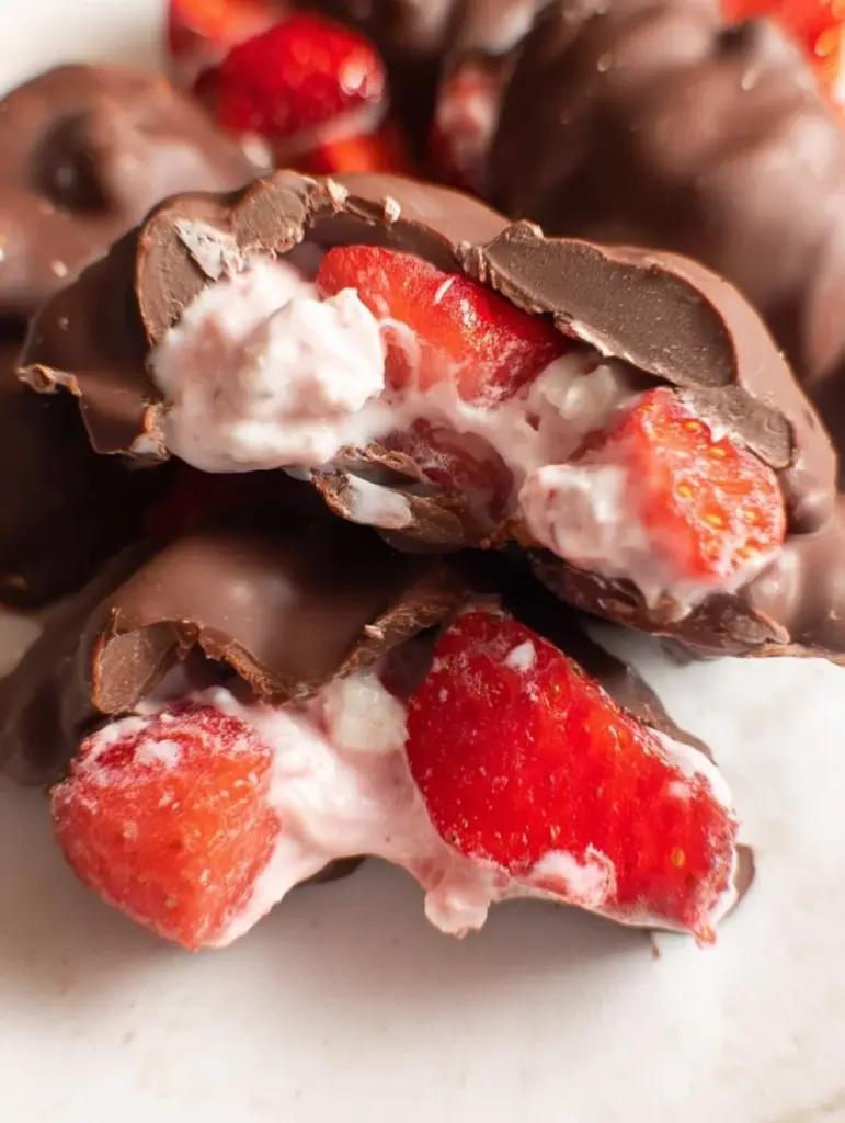 Chocolate Strawberry Yogurt Clusters