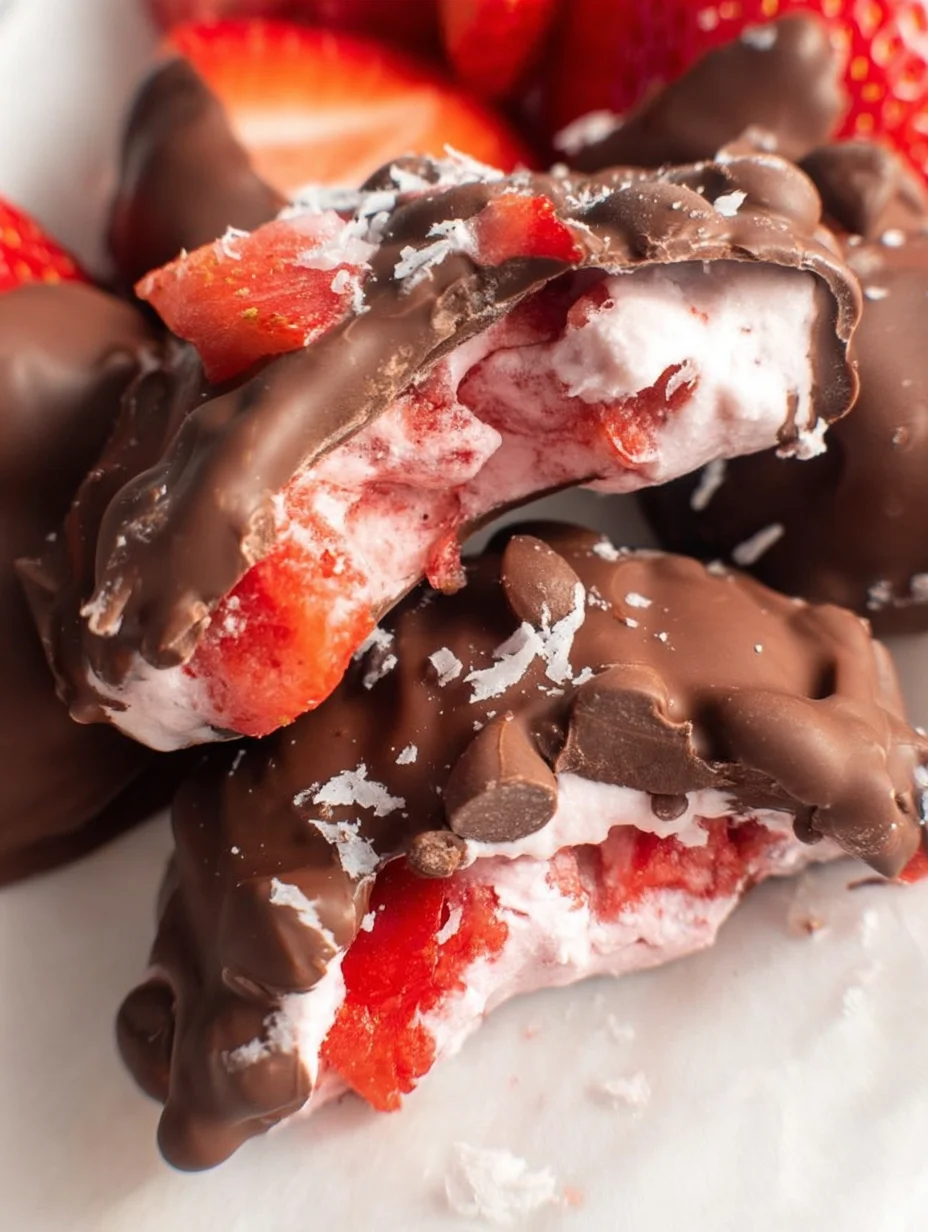 Chocolate Strawberry Yogurt Clusters