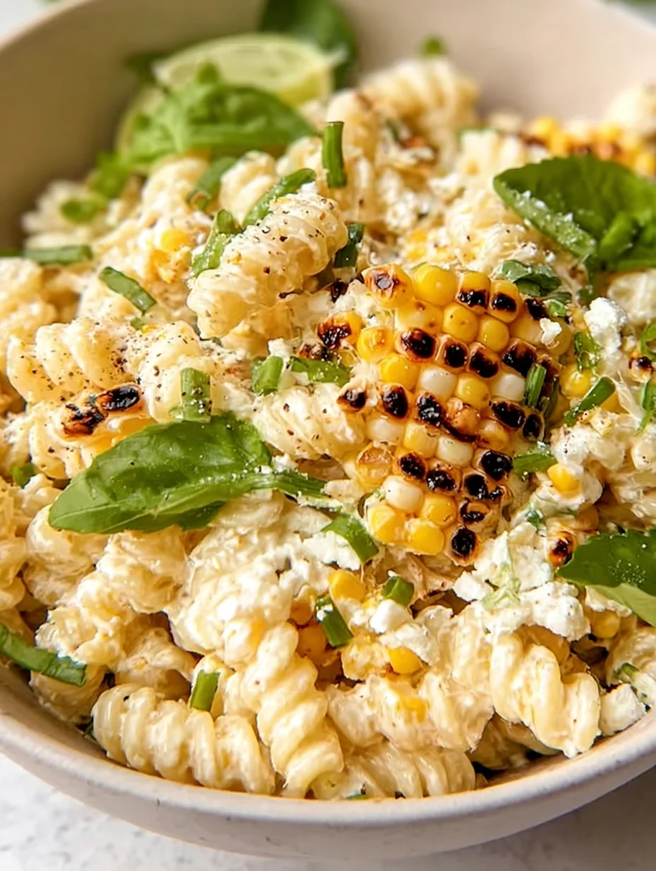 Creamy Street Corn Pasta Salad