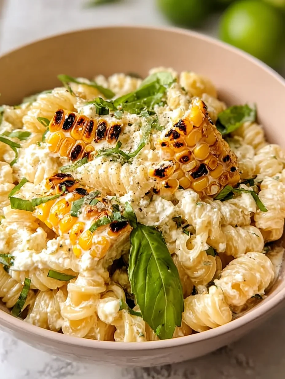 Creamy Street Corn Pasta Salad