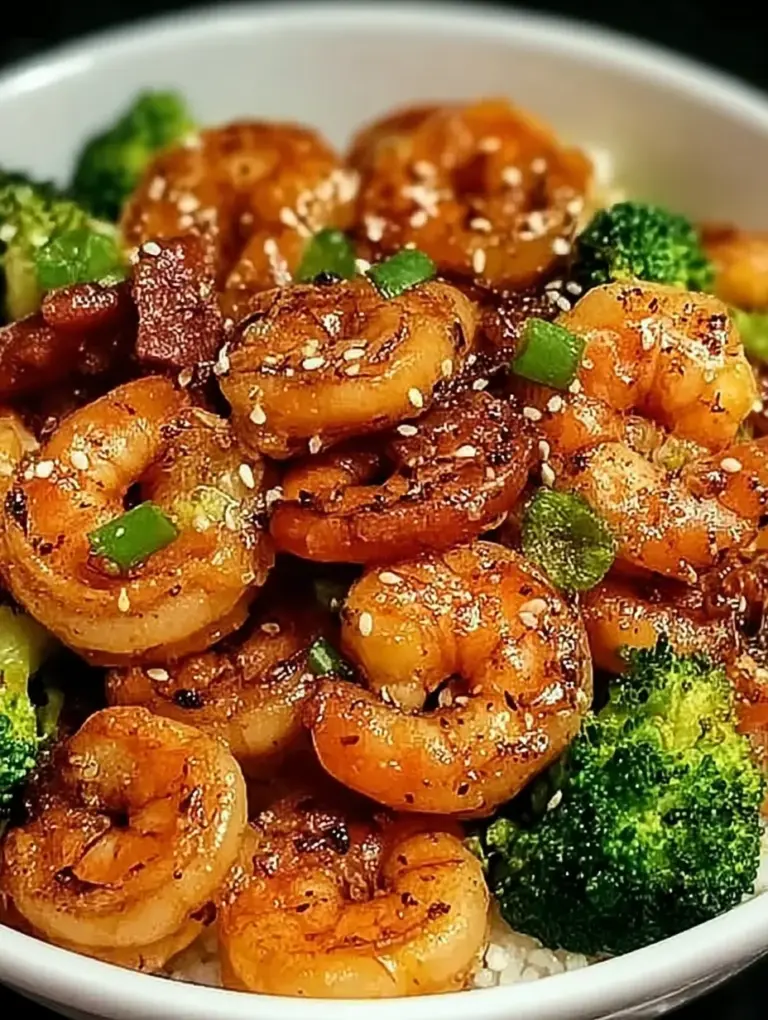 High-Protein Honey Garlic Shrimp