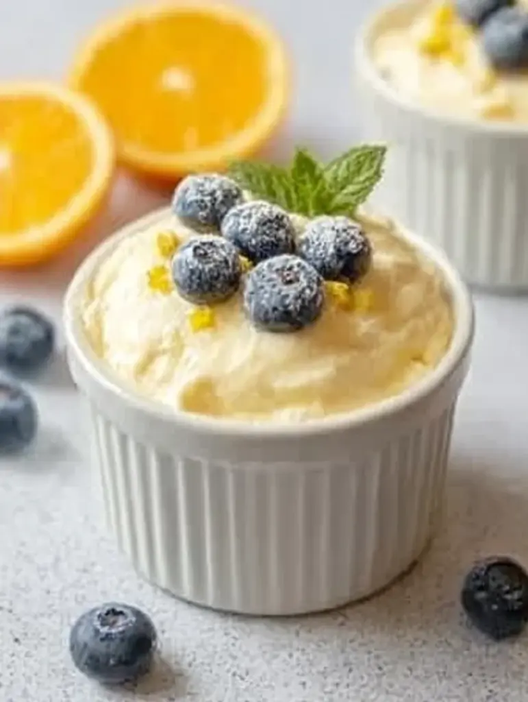 High Protein Lemon Cottage Cheese Pudding