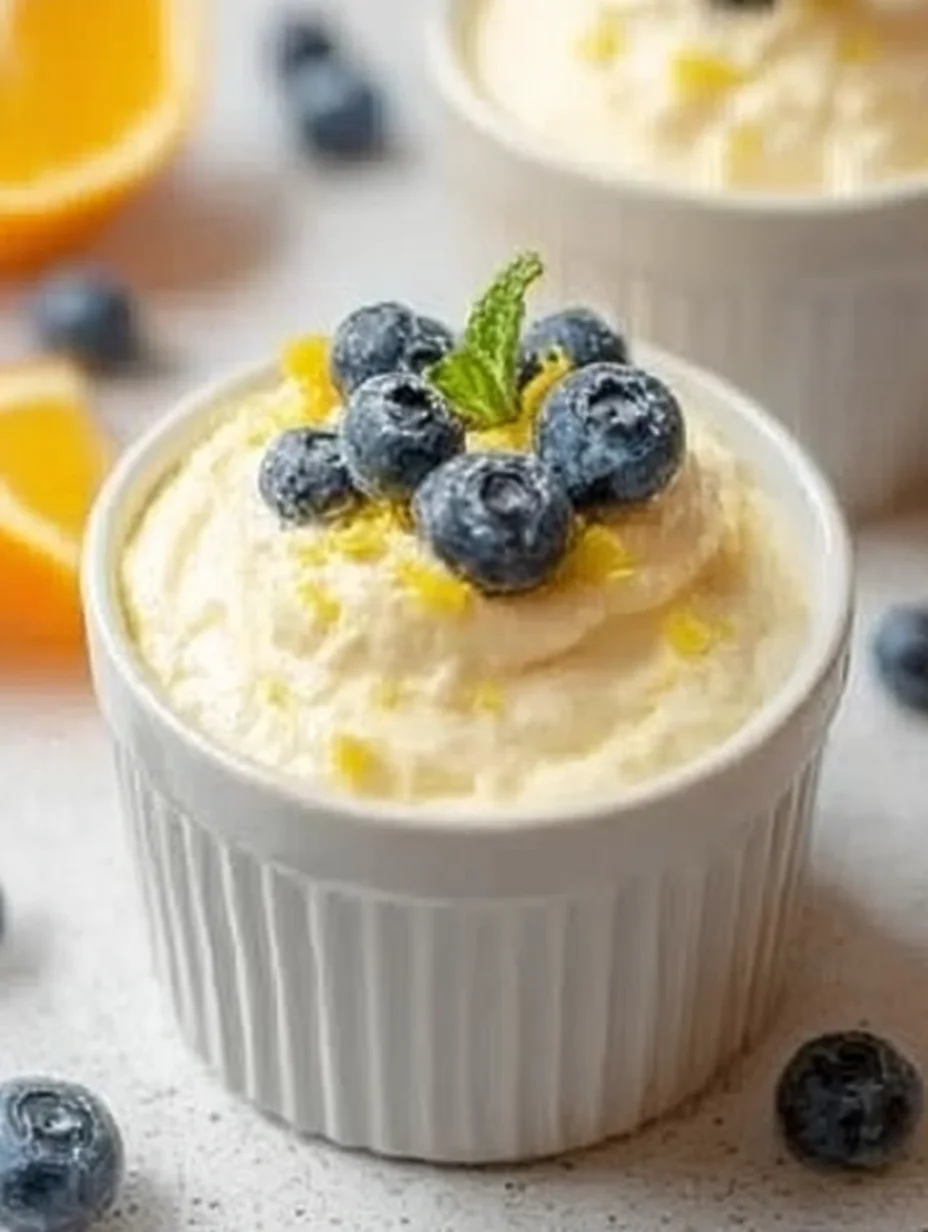 High Protein Lemon Cottage Cheese Pudding