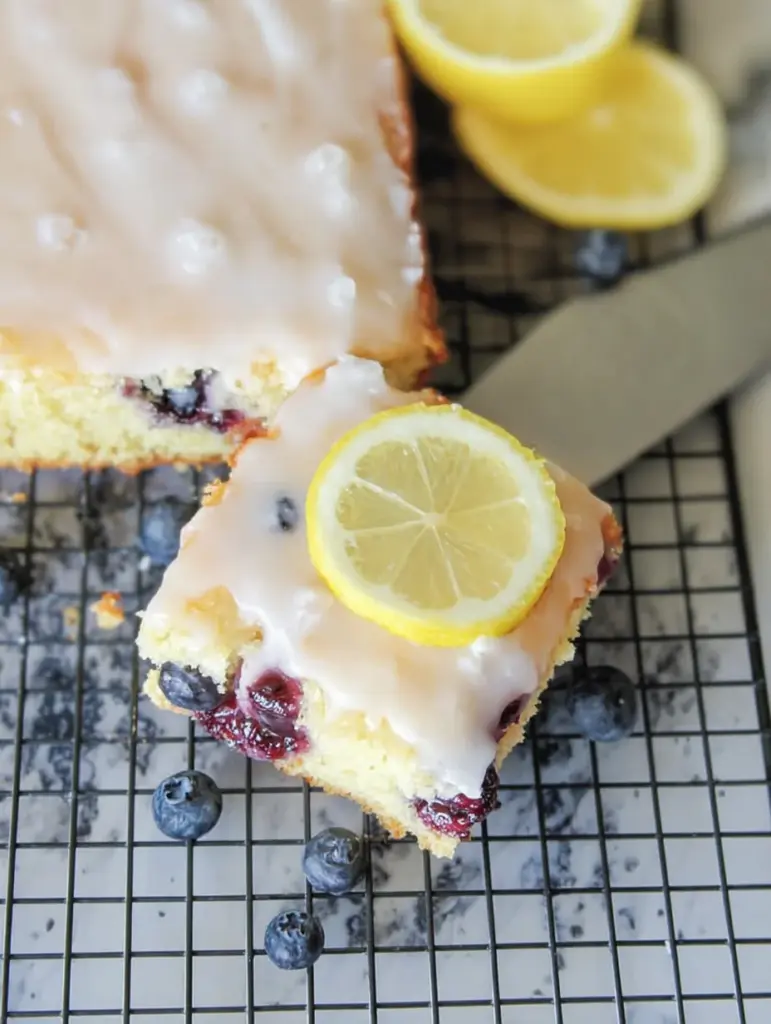 Lemon Blueberry Sheet Cake