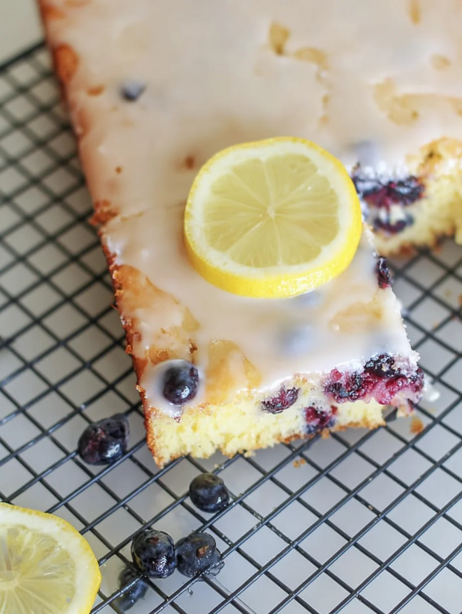 Lemon Blueberry Sheet Cake