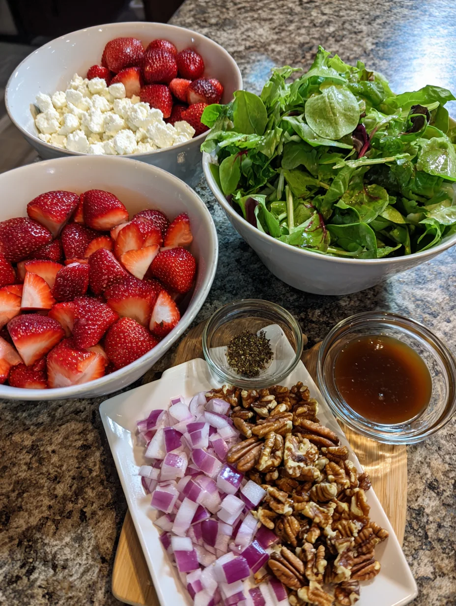 Quick Easter Strawberry Spring Salad