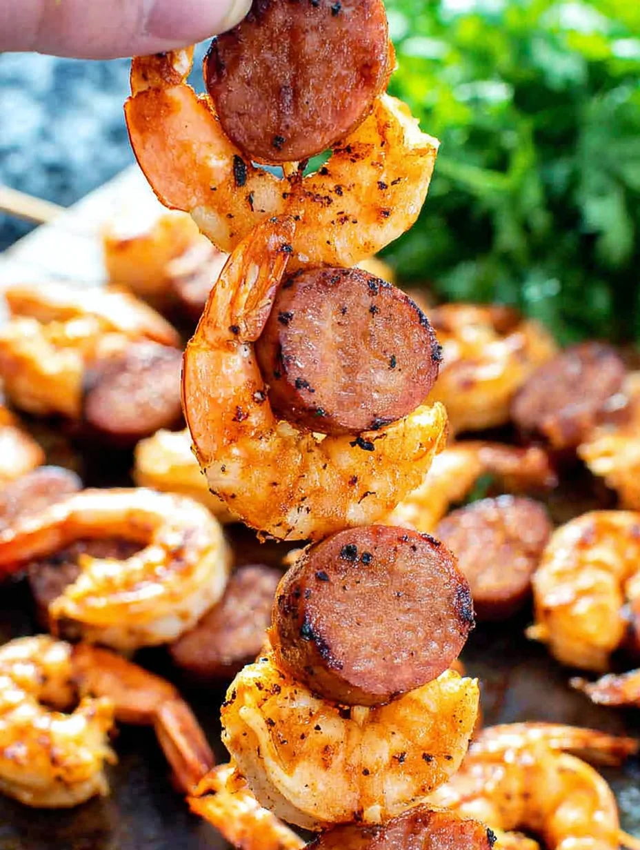 Sausage and Shrimp Kabobs