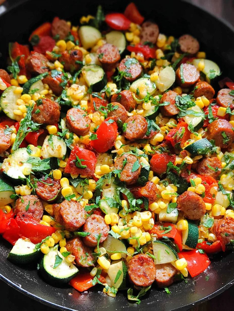 Sausage and Veggies Skillet