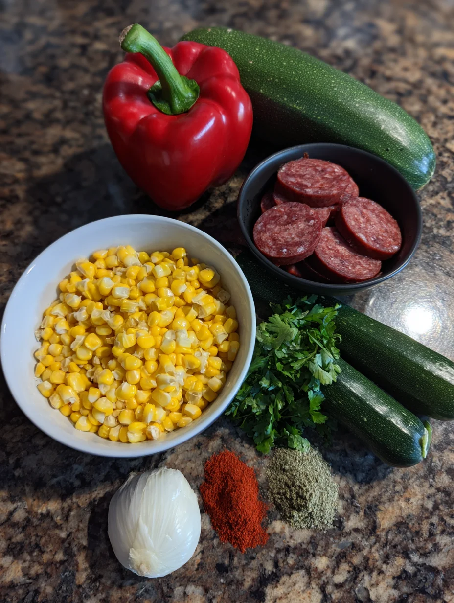 Sausage and Veggies Skillet