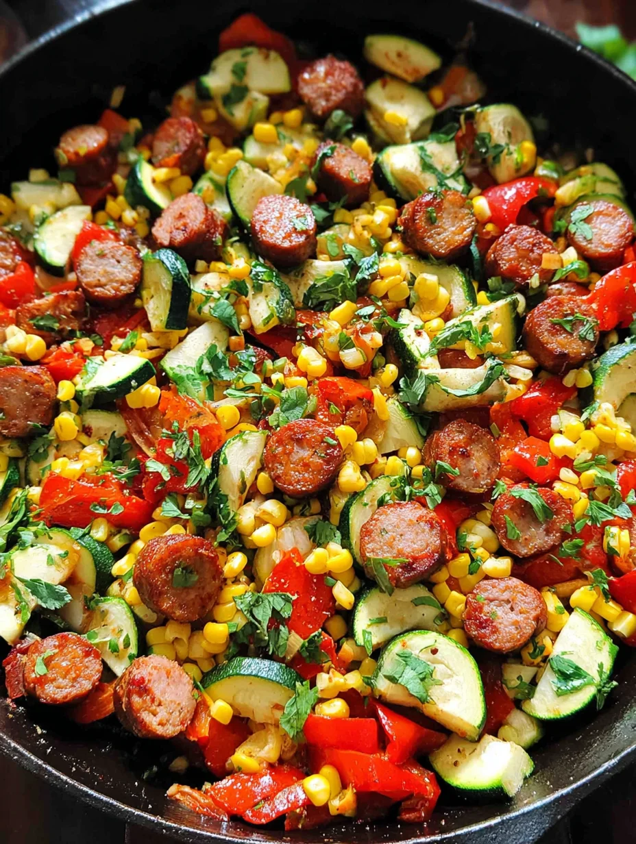 Sausage and Veggies Skillet