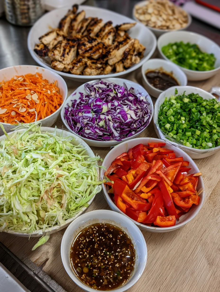 Sesame Chicken Cabbage Crunch Salad