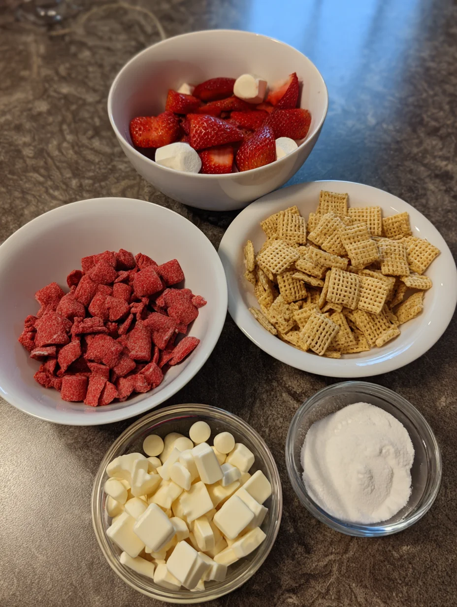Strawberry Shortcake Puppy Chow