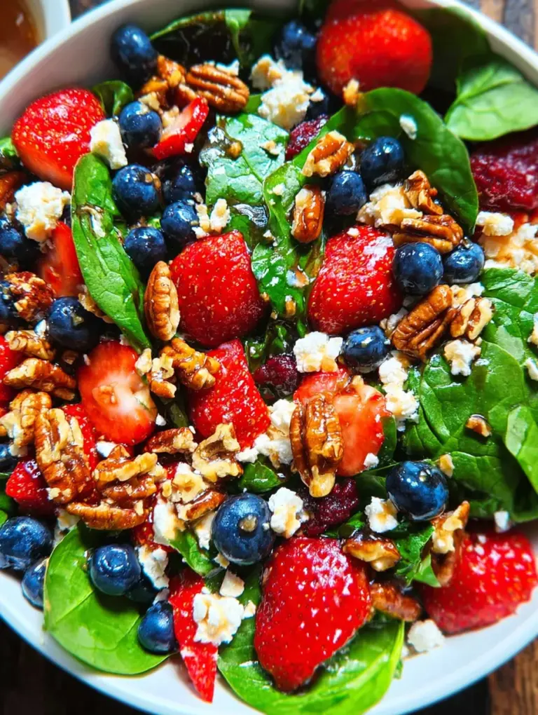 Strawberry Spinach Salad