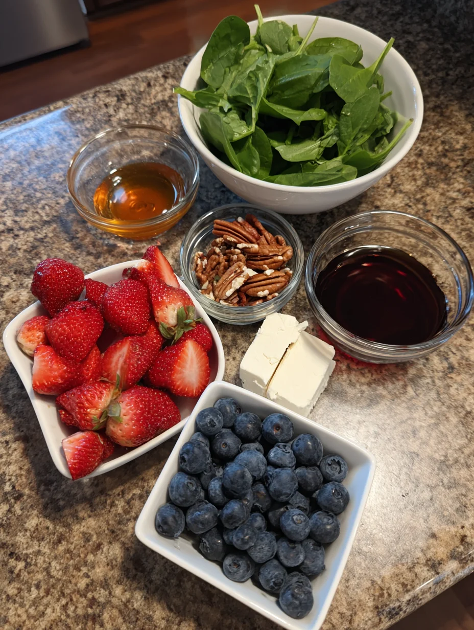 Strawberry Spinach Salad