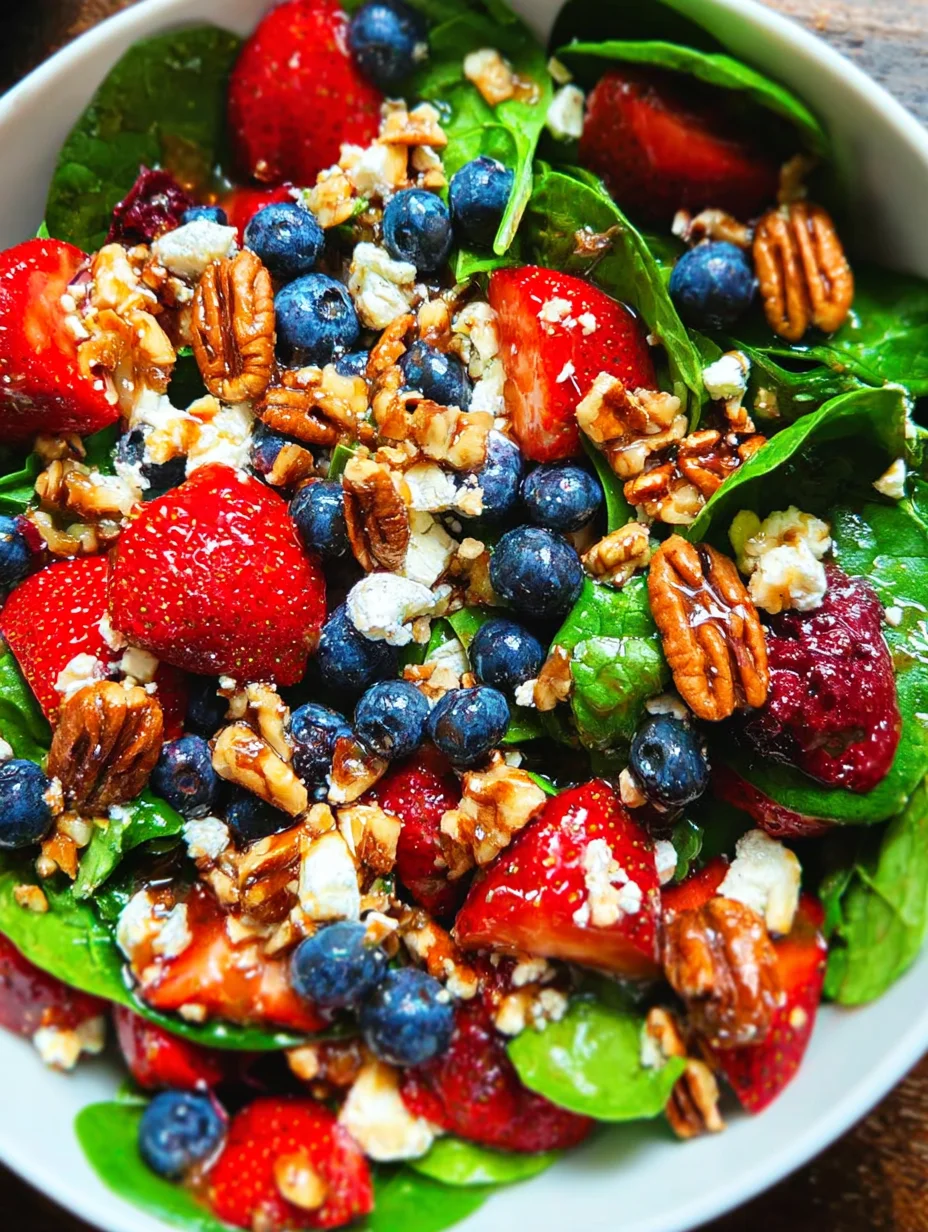 Strawberry Spinach Salad