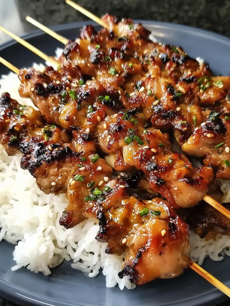 Teriyaki Chicken Skewers