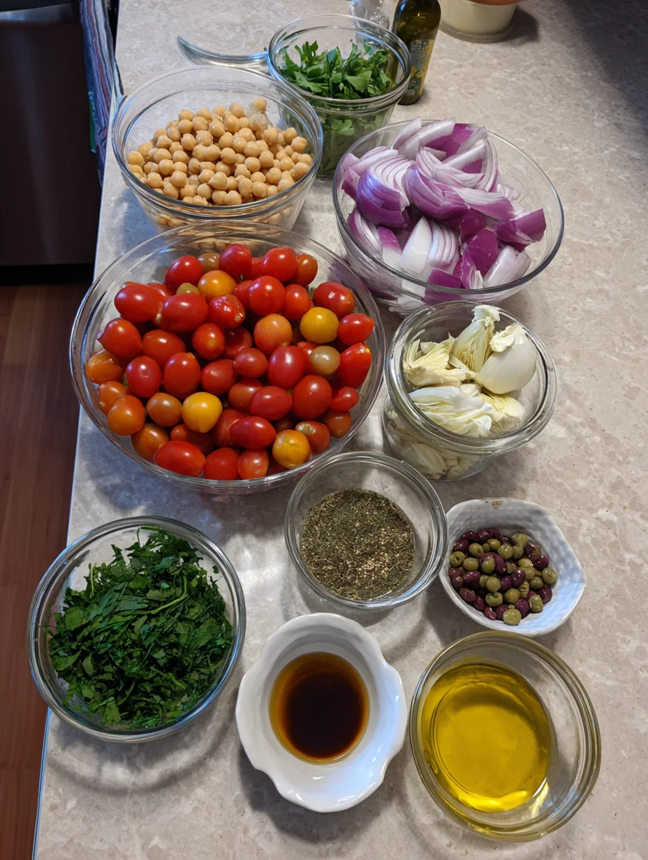 Tuscan Artichoke Tomato Salad