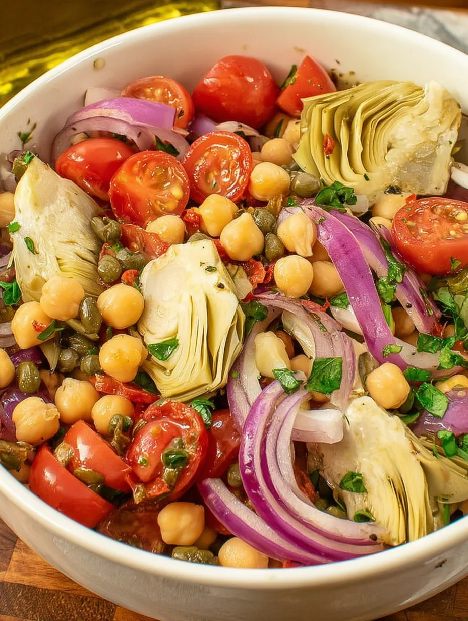 Tuscan Artichoke Tomato Salad