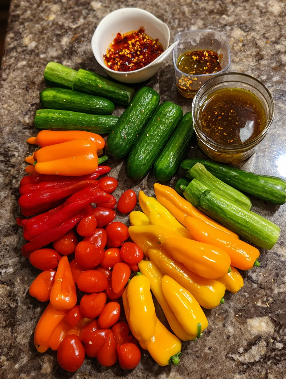 Viral TikTok Cucumber & Bell Pepper Salad